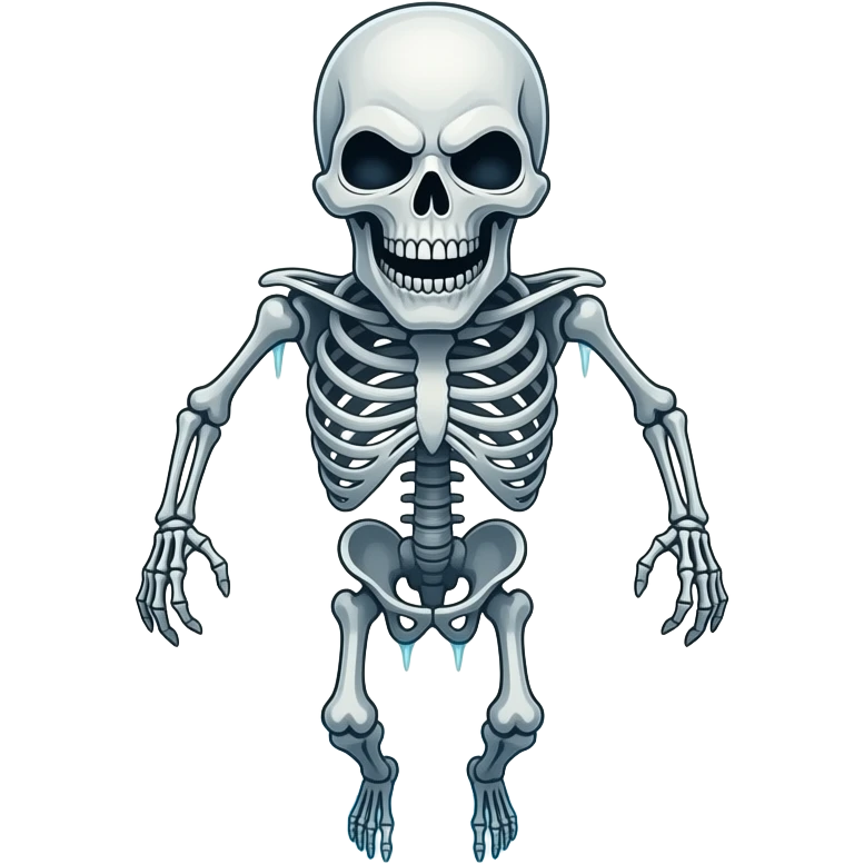 iron maiden eddie mascot - deformed mutant corpse hovers over frozen landscape - a Gustave Doré piece, depicting traitors frozen in a lake of ice in the ninth circle of Dante's Inferno emoji