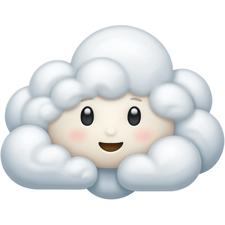 fluffy cloud emoji