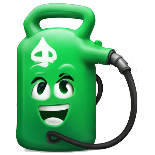 Petrol bowser with dollar sign  emoji