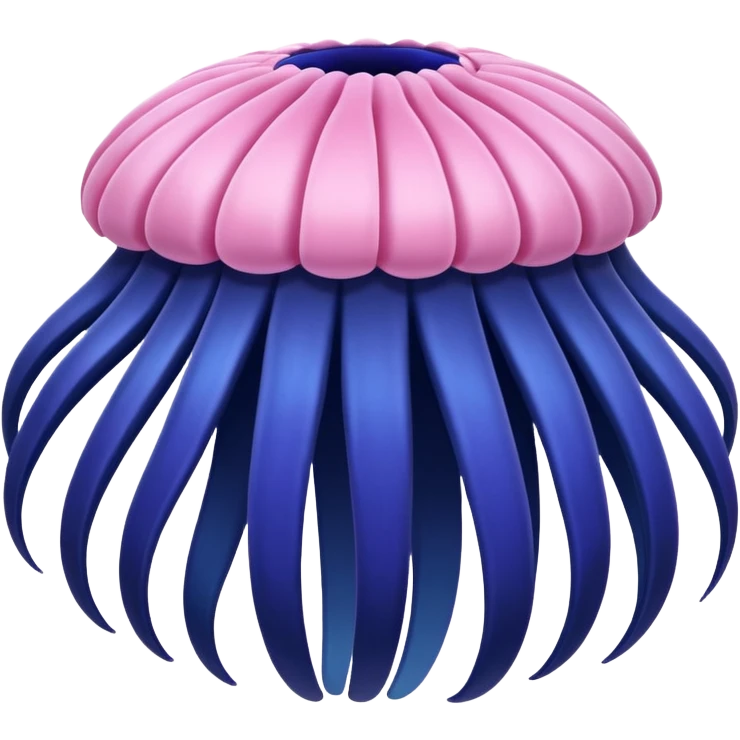 sea anemone blue pink emoji