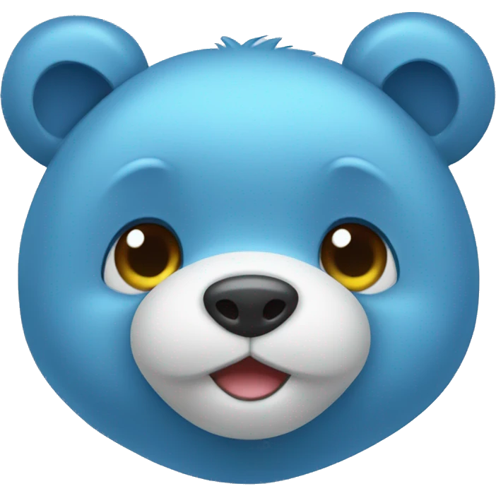 blue bear which very cute emoji