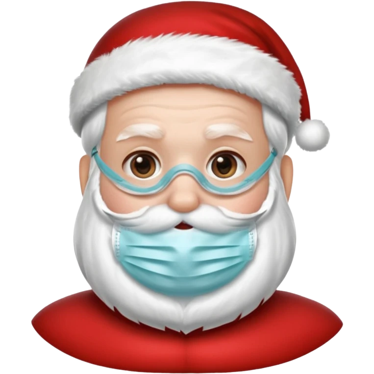santa with surgical mask 
   emoji