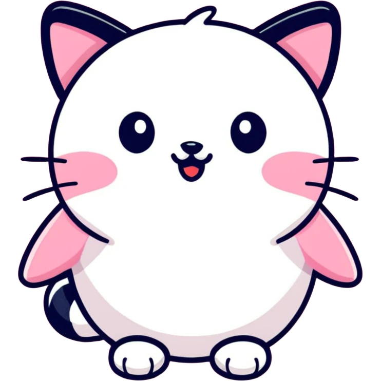 Cute pink emoji