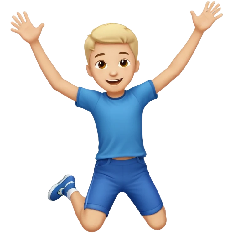 Boy jumping  emoji