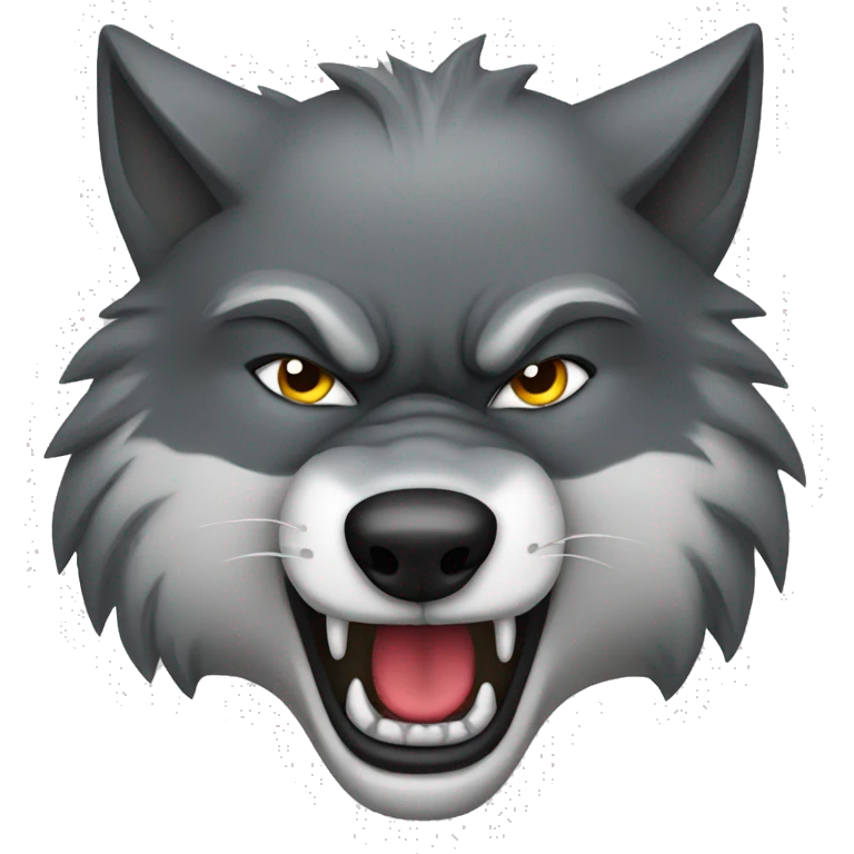 angry wolf emoji