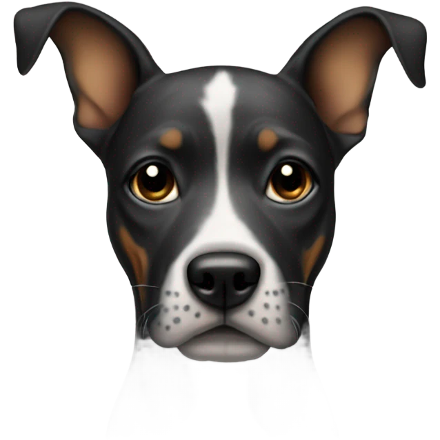 Dog with tattoo emoji
