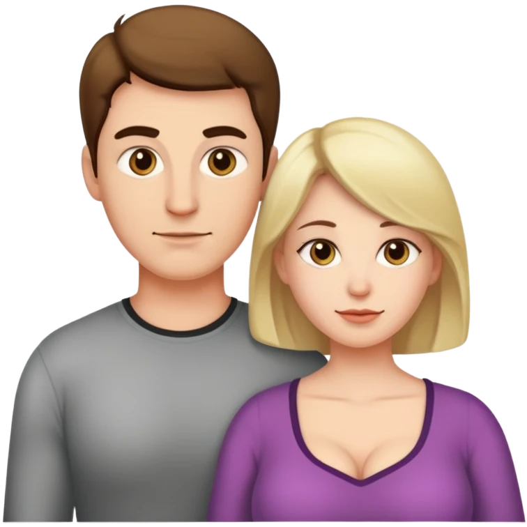 A 45-year-old woman with big breasts and an 18-year-old guy emoji