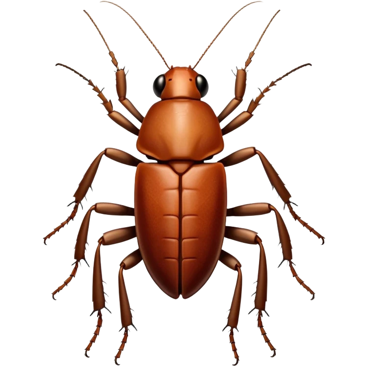 Cockroach shrugging emoji