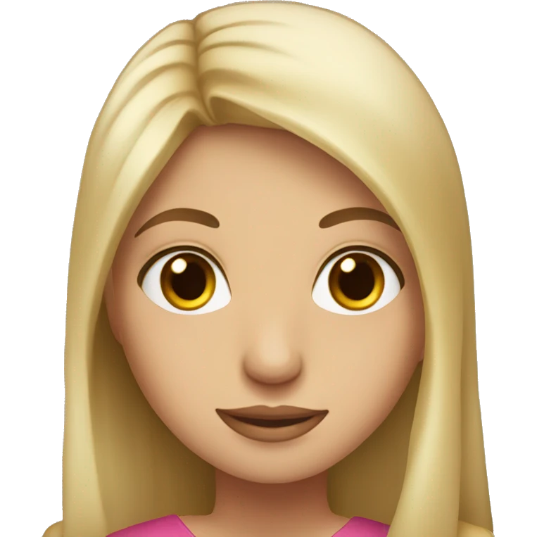 girl with brown eyes and blond hair holding book in arabic  emoji