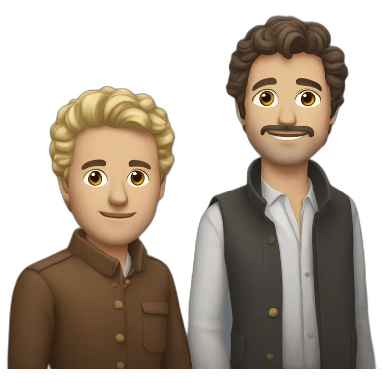pierre giusti and chris casseboos emoji
