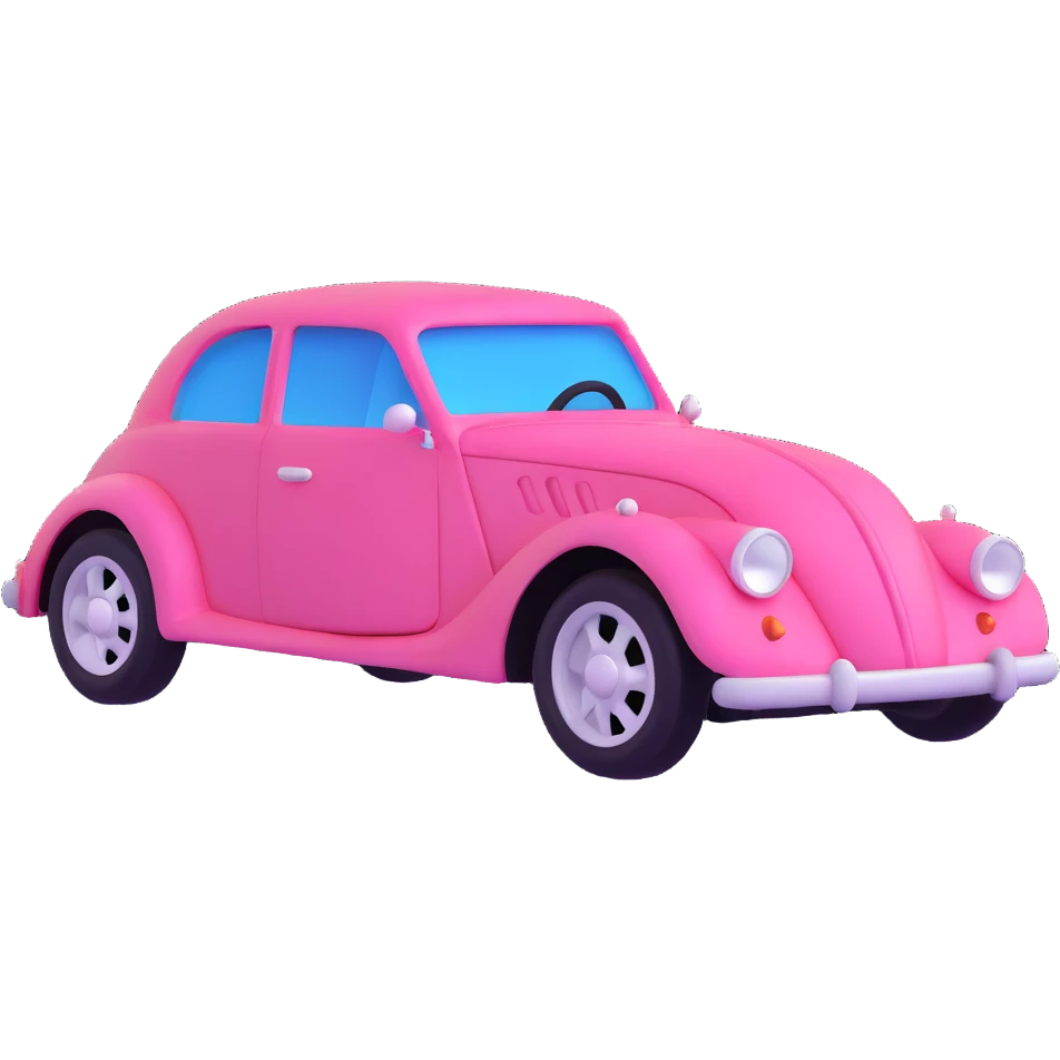pink gothic modern car emoji