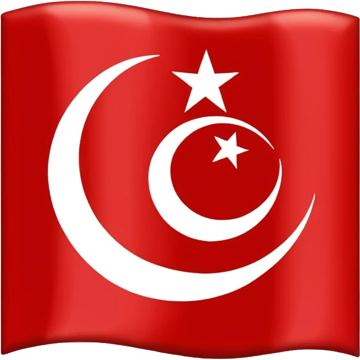 Islamic kalima in flag black background white text in arabic emoji