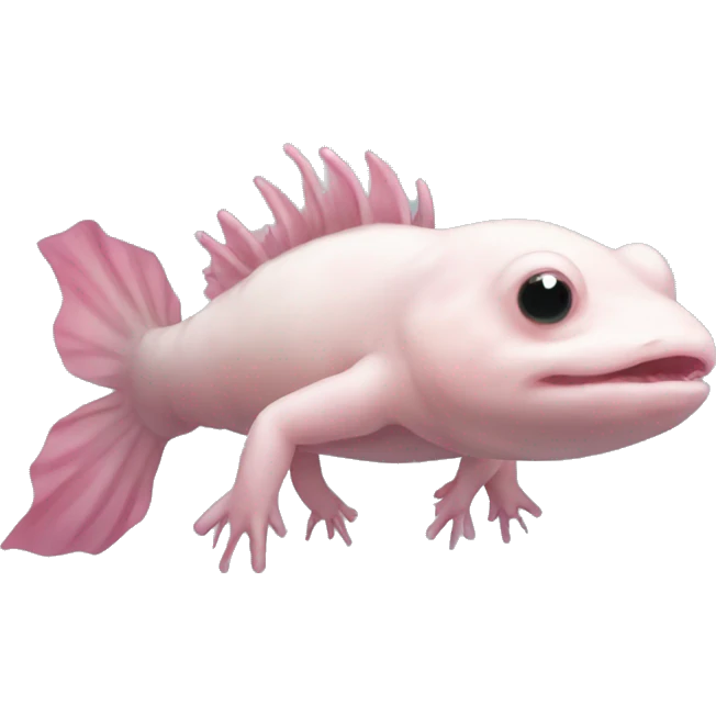 An axolotl emoji