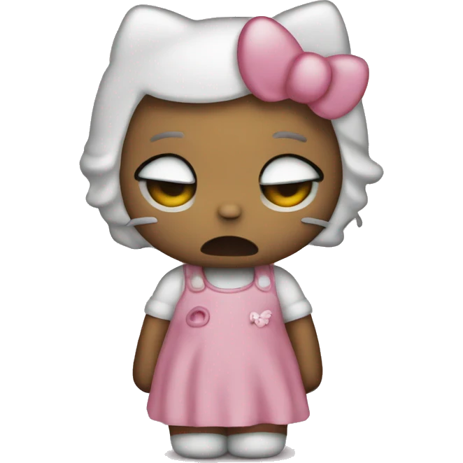 Hello kitty sad emoji