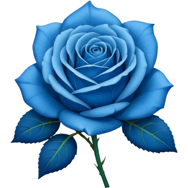 Blue rose emoji