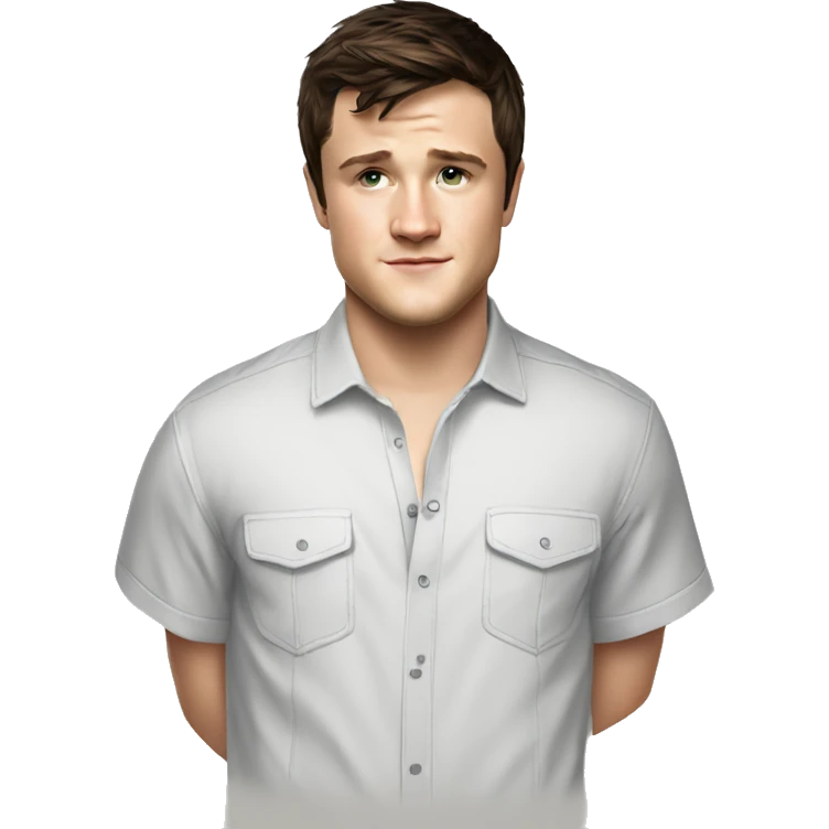 josh hutcherson wearing shirt emoji