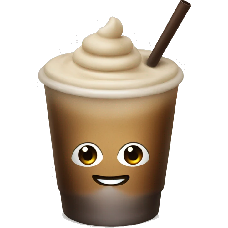 Frozen coffee emoji