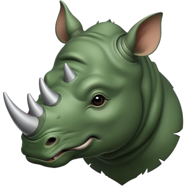 Green rhino emoji