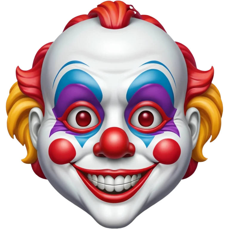 Mask – Painted clown mask with wide grin emoji