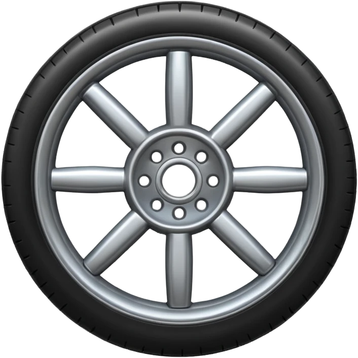 realistic wheel emoji