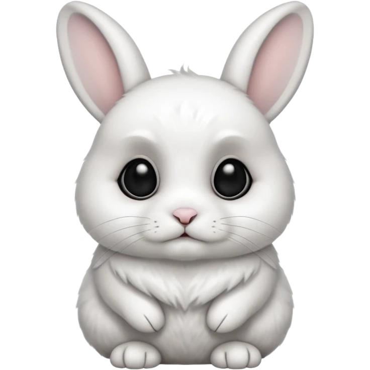 Dwarf Hotot rabbit emoji
