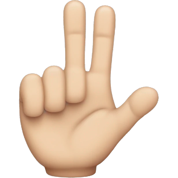 left finger with TY emoji