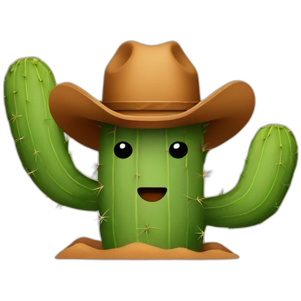 Cowboy cactus emoji