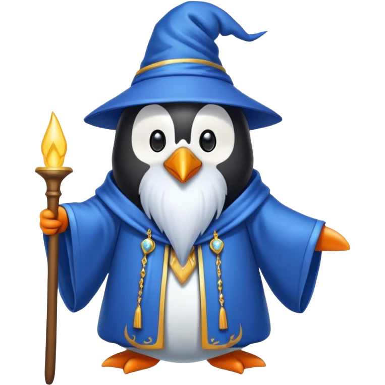 Penguin Wizard emoji
