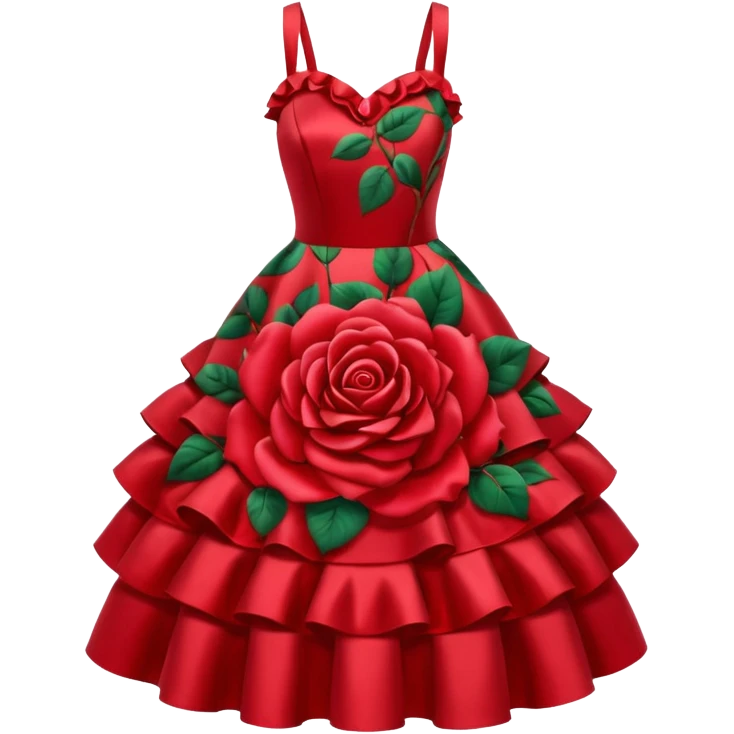 red rose dress no body emoji