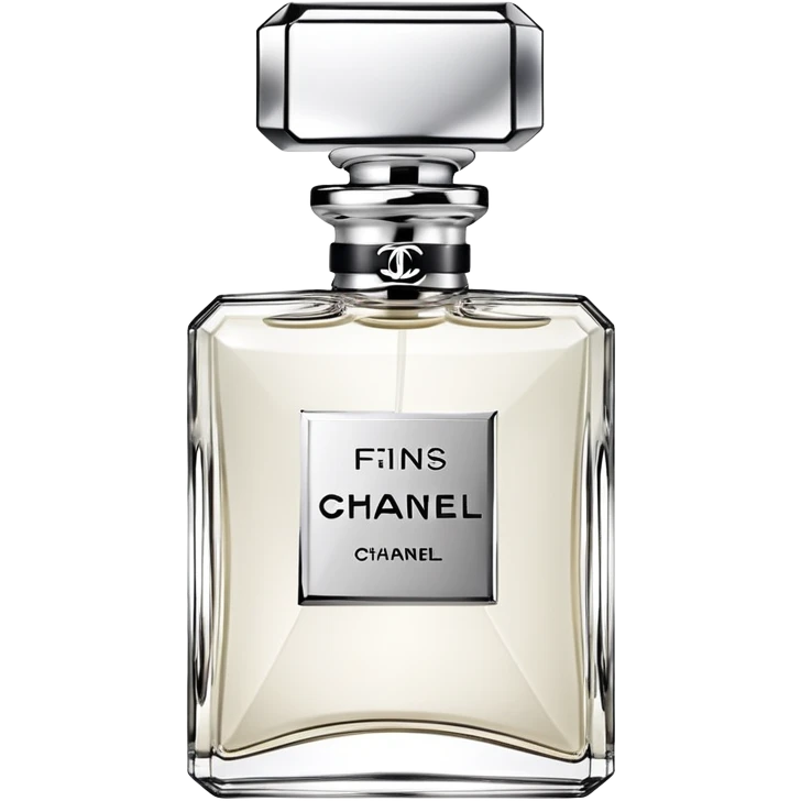 Silver colored Perfume Chanel  emoji