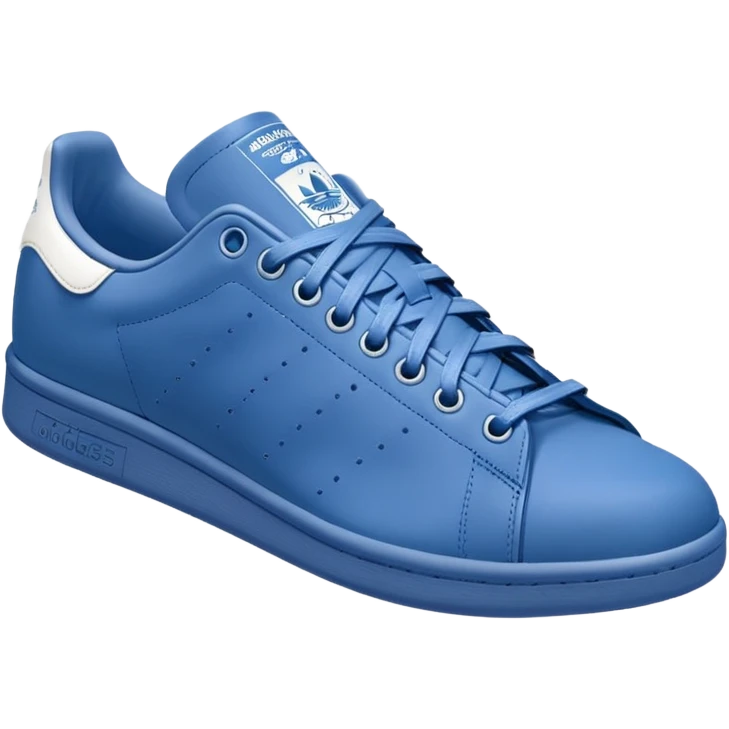 blue adidas Stan Smith shoes emoji