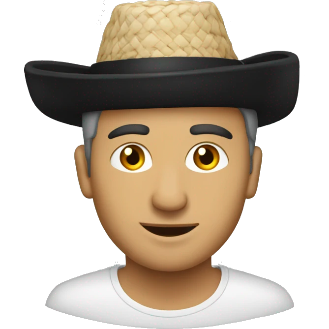man wearing the albanian plis tradituonal hat emoji