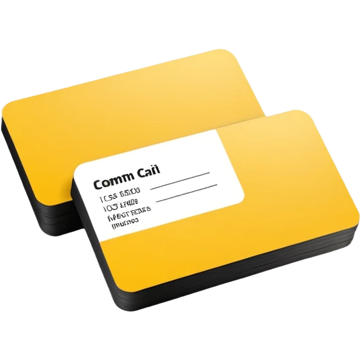 yellow business card emoji