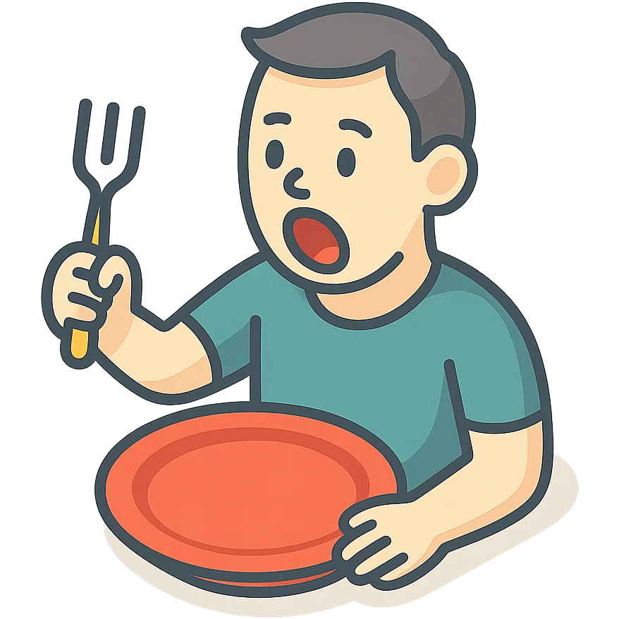 hungry guy emoji