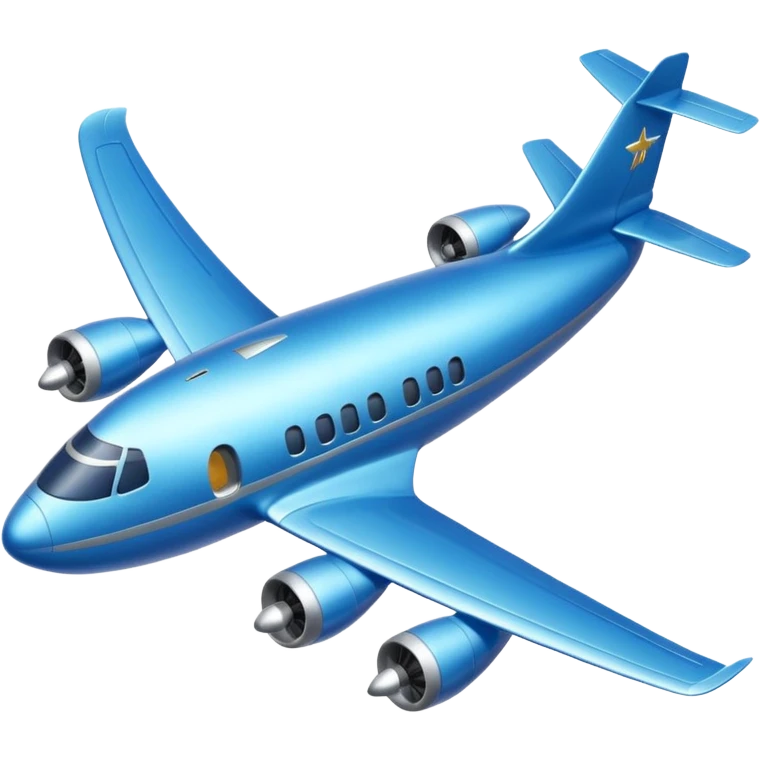 Two floors blue airplane emoji