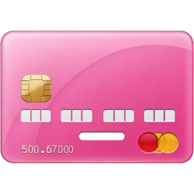 pink credit card emoji