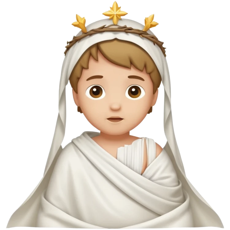 baby jesus in a sheet emoji