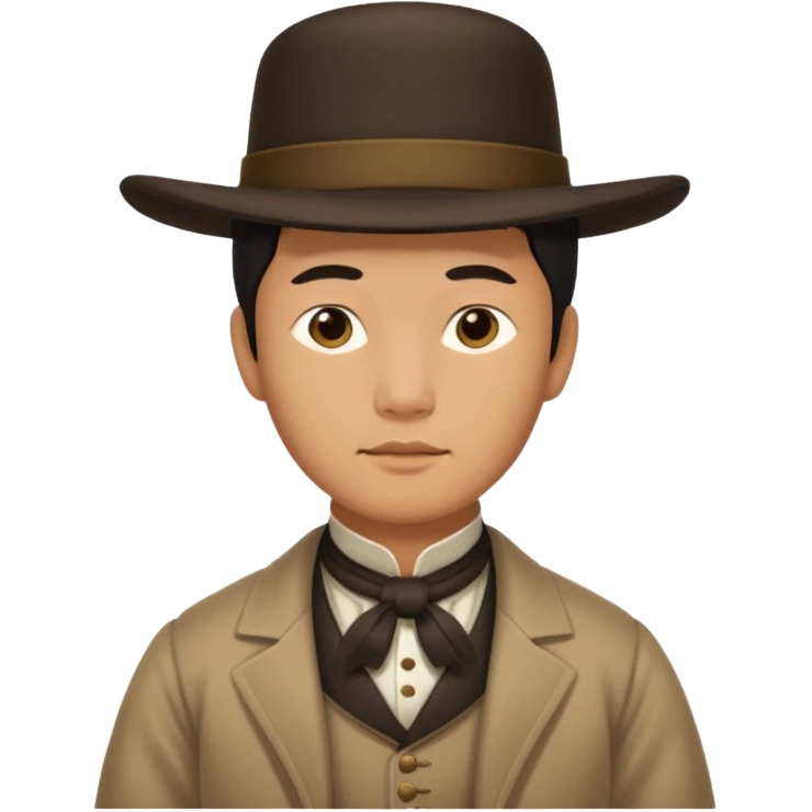 asain man in 1800s emoji