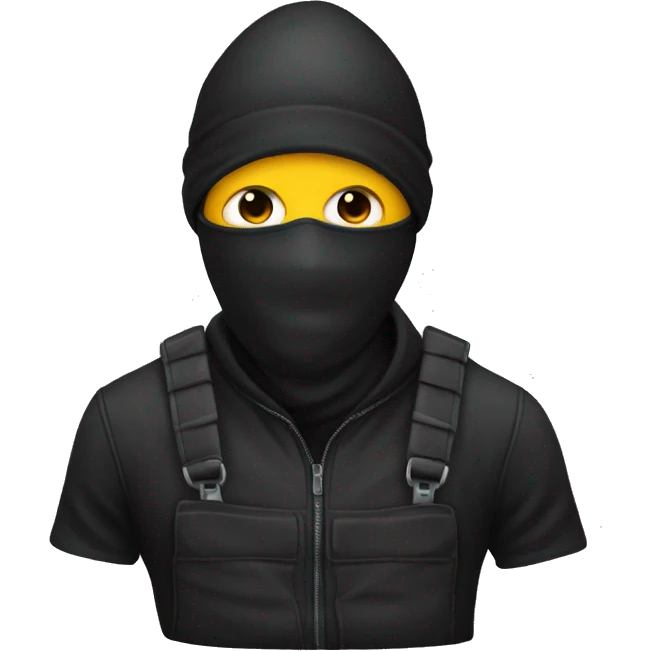 Robber with mask emoji