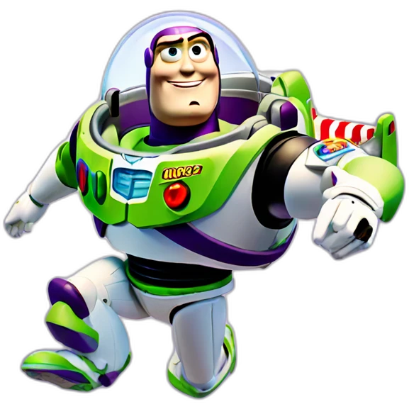 buzz lightyear flying emoji