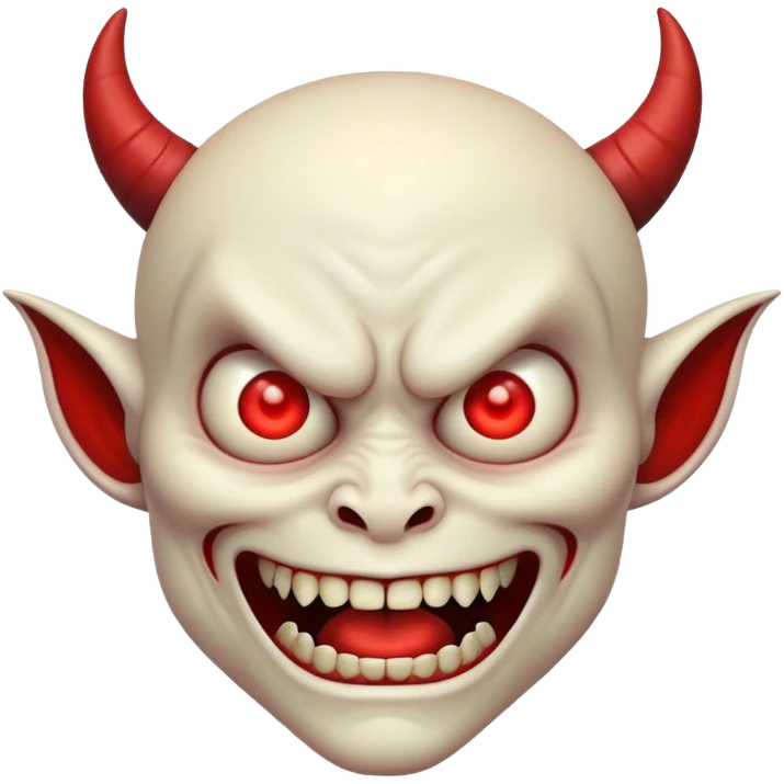 funny demon face emoji