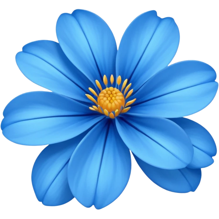 Flor azul emoji