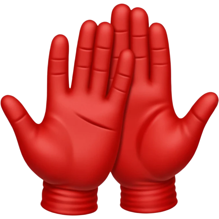 Dos manos entrelazadas con una hilo rojo emoji