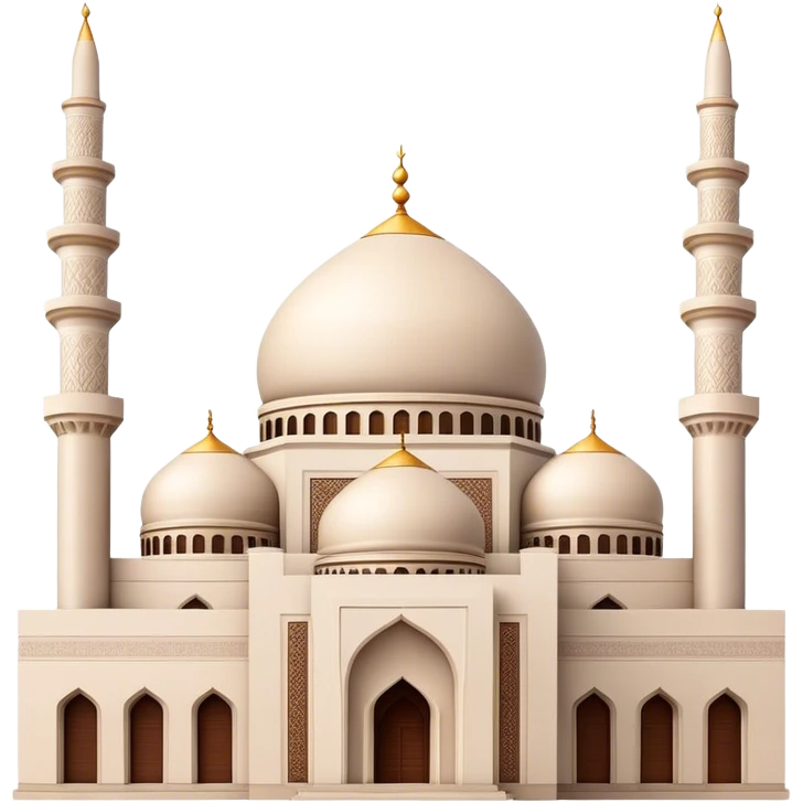 Cinematic Realistic Mohammad Al-Amin Mosque Landmark Emoji, showcasing the intricate architecture of the mosque rendered with rich textures and majestic, soft lighting. emoji