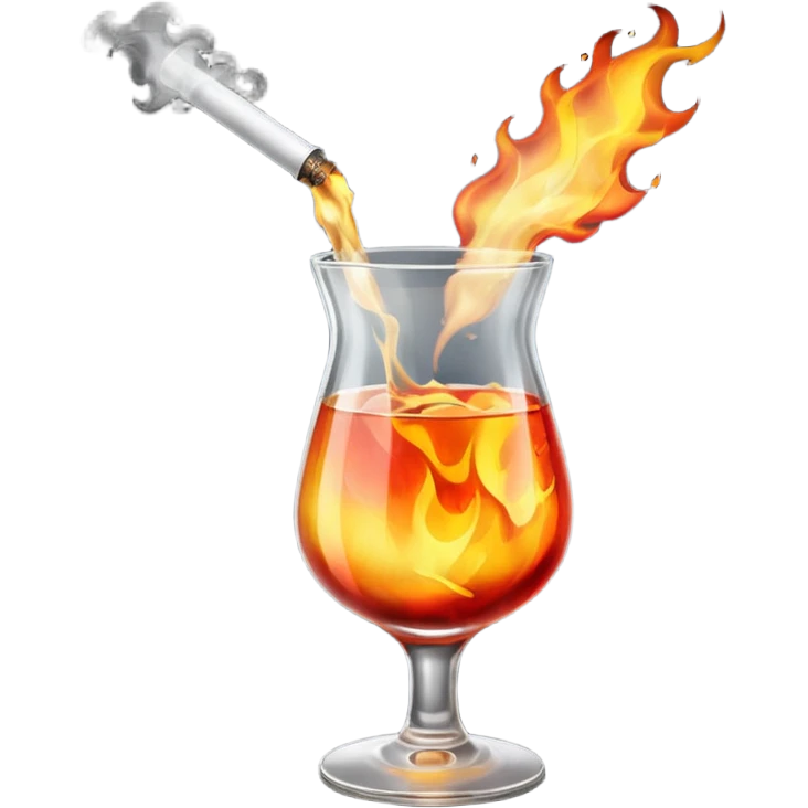 malatov cocktail being thrown emoji