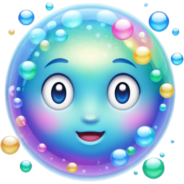 glitter bubbles cian emoji