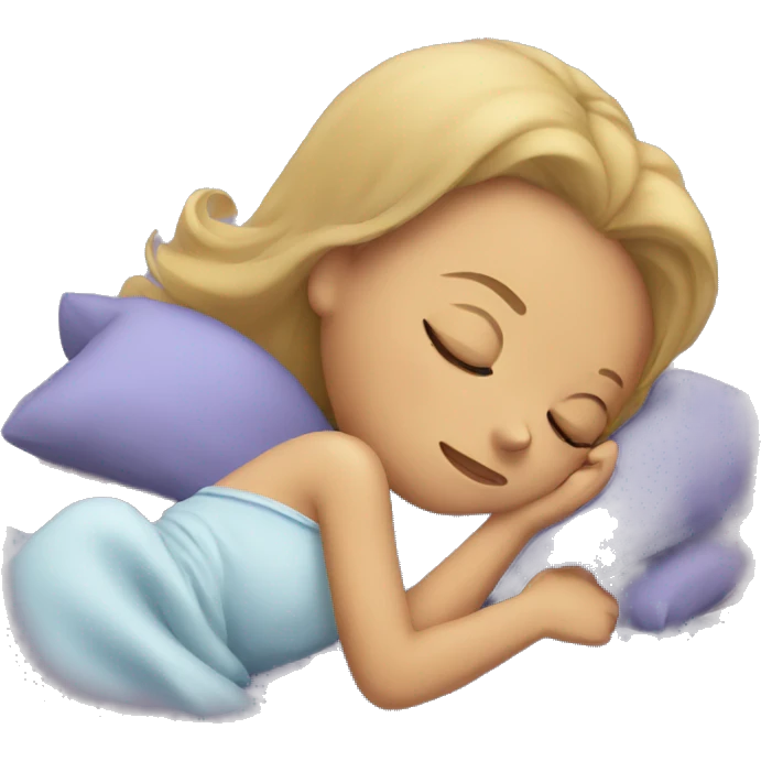 Girl sleeping  emoji