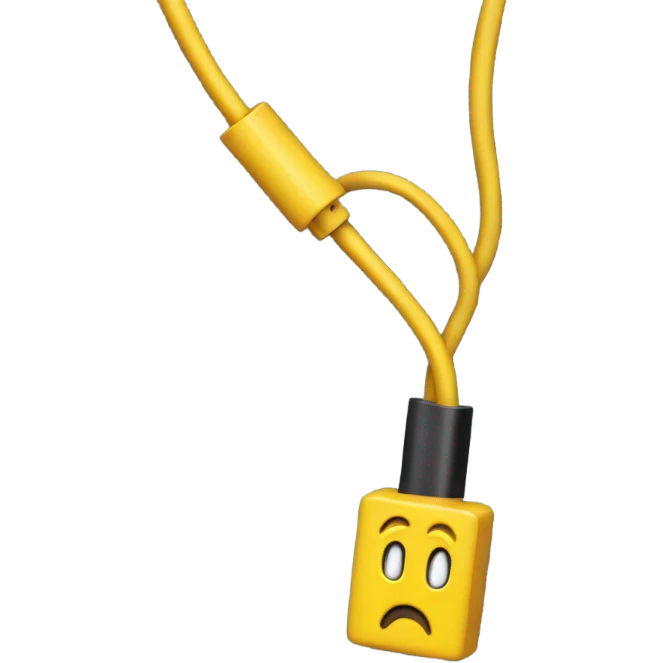 Eletric cable mickie mouse connector emoji