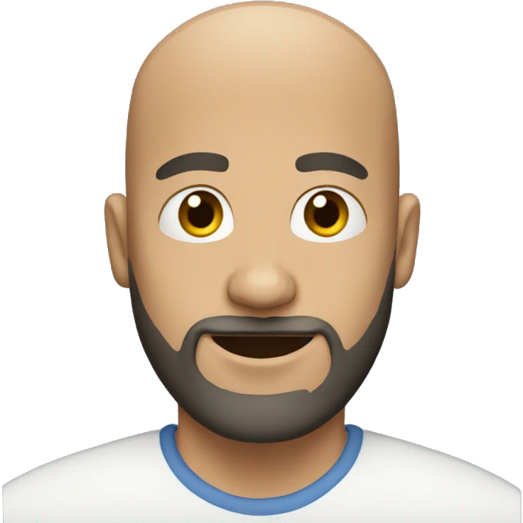 bald man with beard  emoji