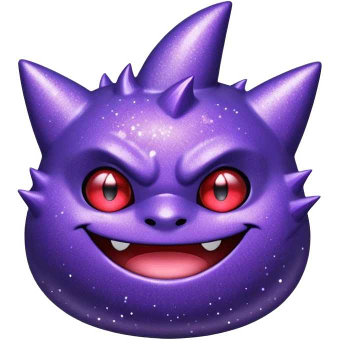 glitter roxo gengar emoji